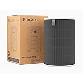 Purmed Xiaomi Smart Air Purifier 4 Pro Compatible HEPA Filter (Grey) &ndash; 3 Layer High Efficiency Dust, Pollen, Allergen Protection