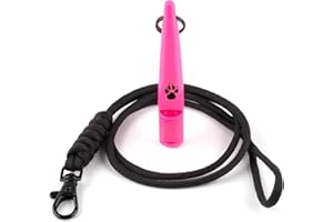 The Dog Lady (TDL) Hundepfeife mit Umhängeband – Weitreichendes Trainingswerkzeug für Rückruf & Gehorsam – Einstellbare Frequenz, lauter Klang für alle Hunderassen, gleichbleibend (Hot Pink)