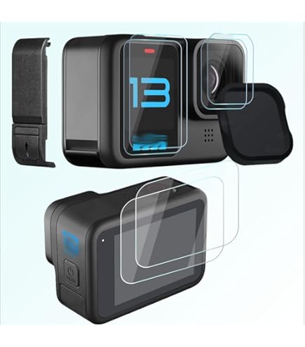 Savvies Pellicole Protettive Per GoPro Hero 7 Black (Lente) - Confezione Da 6, Trasparenti, Anti Graffio, Facili Da Applicare