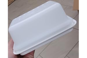 New Tupperware Impressions Butterdose, Kunststoff, Weiß, 16,5 x 11,0 x 7,0 cm