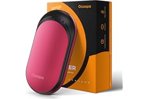 OCOOPA Handwärmer,EIN/doppelseitige Heizung 5 Stufen und bis zu 10 Stunden Wärme,5200 mAh elektrische tragbare Taschenwärmer, ideal für den Außenbereich, Geschenke, die wärmen