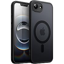 JETech Handyhülle Mit Drehbarem Ring Für IPhone 16e – MagSafe Kompatibel, Stoßfest & Mit Ständer