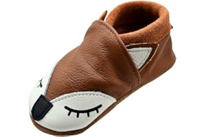 iEvolve Baby Leather Shoes Soft First Walker Shoes Crib Shoes Moccasins for Toddlers