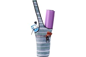 ‎CONTRACONTACT CONTRACONTACT Umhängetasche Damen für Yoga Matte & Sportbekleidung, Tote Bag mit Platz für Yogamatte o. Radlerhose Sporthose Leggins Damen u. Sport BH, passt zu Bluetooth Kopfhörer Kabellos