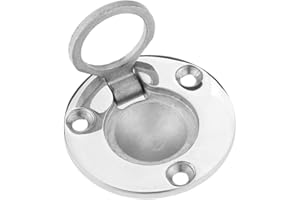 Mtsooning Tirador redondo de acero inoxidable para escotilla de barco, de 5 cm