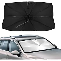 Pare-soleil Pour Pare-brise Avant Voiture - 140x80 Cm, Rotatif 360°, Poignée Antidérapante - Pour SUV, Berline, Camion - 8