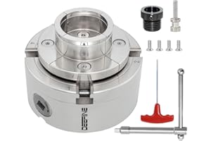 DEEFIINE Backenfutter Drechselfutter 100MM 4-Backen Spannfutter selbstzentrierend Drehfutter Drechselspannfutter für M33 Und M18 Drechselbank(1)