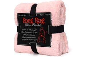 Snug Rug narzuta na sofę, przytulny koc polarowy, oryginalny, luksusowy, wysokiej jakości kożuszek sherpa, ciepły polar, 127 x 178 cm (różowy)