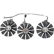 Ventola Di Ricambio Per Scheda Grafica ASUS Strix GTX 1060/1070/1080/1080Ti - Set 3 Ventole - Foto 5
