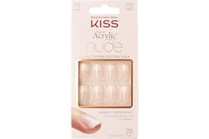 KISS Kiss Salon Kwadratowe paznokcie akrylowe, Nude French