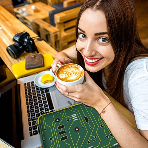 Digittrade LS125-15 Green IT Designer Notebooktasche 15 6 Zoll  39 1 cm  aus Neopren Notebook-H  lle Sleeve Tasche Schutzh  lle Muster Leiterplatte gr