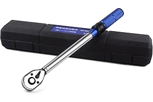 GUDECIUS Drehmomentschlüssel 3/8'' 10-60Nm Drehmomentschlüssel Fahrrad Motorrad ± 3%% Fehlergenauigkeit Drehmoment Schlüssel 72 Zähne Reifenschlüssel Tool mit Aufbewahrungsbox