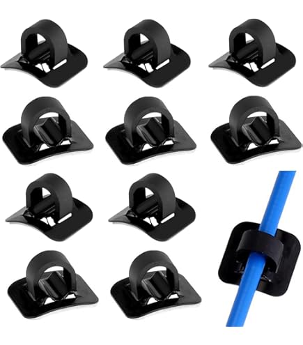 100 Clip Plastica Per Cavi Bici - Fermacavi Per Guaine Freni E Cambio | Set Da 100 Pezzi - Foto 2