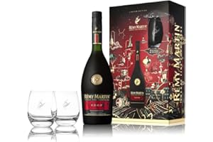 REMY MARTIN Rémy Martin Brandy VSOP 70 cl Gift Set with Glasses, Cognac Fine Champagne, Odysey Limited Edition