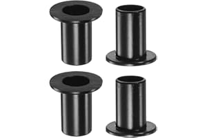 QUARKZMAN 4pz Flangiato Manicotto Cuscinetti 10.1mm Foro 12mm OD 20.5mm Lunghezza Nylon Boccole per Albero Nero