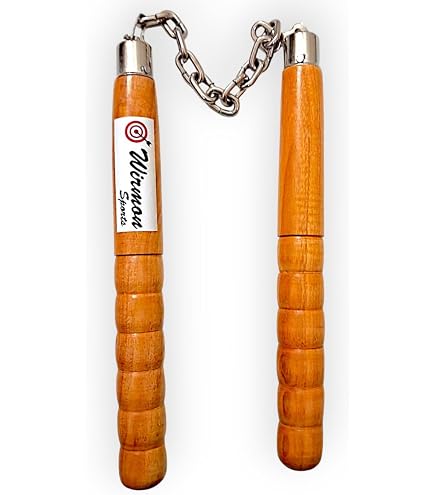 Wooden Nunchaku for Martial Arts (Brown, Bruce Lee 818) : Amazon