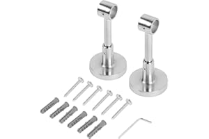 ‎VENTANARA Ventanara® Wand und Deckenhalterung Gardinenstange doppelt für 16 mm Durchmesser 2er Set