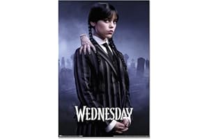 Grupo Erik - Poster Wednesday, Mercredi Addams 61x91,5 cm | Deco Maison, Decoration Murale, Affiche Décorative