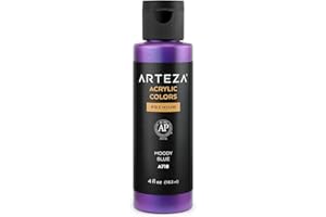 ARTEZA Colore Acrilico Iridescente Moody Blue, 118 ml, Colore Camaleonte, Pittura Acrilica per Dipingere ad Alta Viscosità, Base Acqua, Miscelabile, per Tela, Legno, Pietra, Tessuti