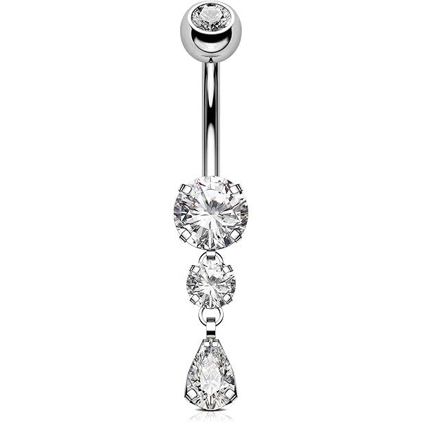 OUFER 14G 8 10 12mm Buikknop Hoepel Scharnierende Navel Ring Hoepel Clicker Helder CZ Chirurgisch Staal Korte Lange Buikstaafjes Piercing Sieraden Kubieke Zirkonia Geplaveid voor Vrouwen, Roestvrij OUFER 14G 8 10 12mm Buikknop Hoepel Scharnierende Navel Ring Hoepel Clicker Helder CZ Chirurgisch Staal Korte Lange Buikstaafjes Piercing Sieraden Kubieke Zirkonia Geplaveid voor Vrouwen, Roestvrij