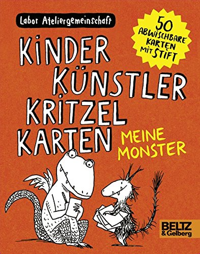 Preisvergleich Produktbild Kinder Künstler Kritzelkarten. Meine Monster: 50 Karten mit einem Stift