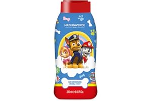 Naturaverde | Kids - Paw Patrol - Bagnoschiuma Double Bath, per Bambini, Prodotti per Igiene Bambini, con Estratto di Avena BIO, 250ml