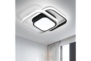 DELIPOP Lampa Sufitowa Led, 32 W 3600lm Nowoczesny Kwadratowy Kwadratowy Sufit Led Led, Led Led żYrandol Led Do Salonu, Kuchnia, Korytarz, Biuro, Zimne BiałE śWiatłO 6500k