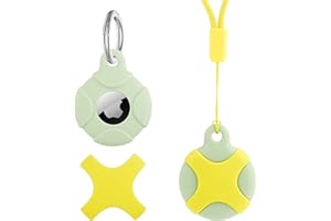 DLENP Etui na szyję dla dzieci na AirTag, etui ochronne, silikonowe, nadaje się do prania, odporne na zarysowania, breloczek do kluczy do Apple AirTags Tracker, akcesoria Airtag dla dzieci, kluczy, bagażu,