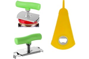 WYTNB 2 Pièces Puissant et Ouvrebocal Ouverture Rapide Durable, Antidérapant Facile Ouvrebocal Inoxydable, Multifonctionnel Réglable ABS Résine Ouvre Bocal Manuel pour Outil D’effort D’économie Cuisine