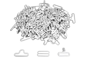 Csirnto Accessori per Borse 150 Pezzi Fermacravatta Uomo Gancio Regolabile per Cravatte Fibbia Zaino Cinghie Regolabili Cravatta Gancio Fermacravatta Argento Papillon o Cravatta Clip