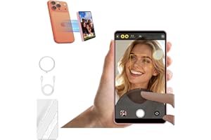 Shimbol CP5 Ultra, 5 Zoll 1080P Full Touch HD Selfie Monitor für iPhone & Android - Drahtlose Aufnahme, Bluetooth Fernbedienung, Rückwärtssteuerung, Rückfahrspiegel für TikTok Live Streaming (Rosa)
