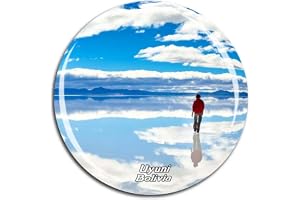 Salar de Uyuni Bolivia kylskåpsmagnet 3D kristallglas turist stad resa souvenir samling gåva starkt kylskåpsklistermärke