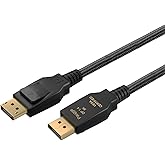 Paugge V1.4 Vesa DisplayPort Sertifikalı 32.40 Gbps Bandwith HBR3 8K 60Hz, 4K 120Hz, 4K 60Hz, 2K 165Hz, 1080p 240Hz Destekli 