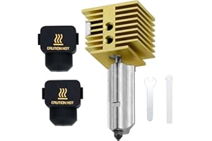 HOCENWAY High Speed Mosiężna głowica A1 Mini Hot End A1 z gwintem 0,4 mm hartowana dysza stalowa, 2 szt. silikonowe skarpety kompatybilne z BambuLab A1, A1 min 3D