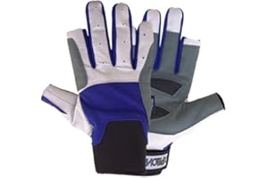 MOTIVEX Guantes de Vela Extra Antideslizantes con Inserto de Neopreno con 2 Dedos Cortados