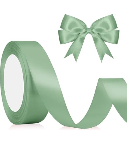 POPOYU Satinband Weiß 25mm – 23 Meter Dekorationsband Für Geschenke, Hochzeit & Basteln