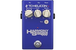 TC Helicon HARMONY SINGER 2 Vocal Effects Pedal Guitar-Controlled Harmony, Studio Reverb & Adaptive Tone for Live Performances