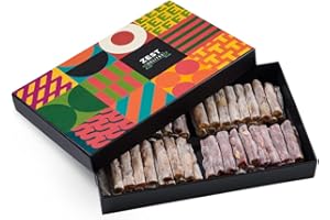Zest Delites Gourmet Vegan Food Gift Box - Turkish Delight Candy Box, Birthday Gift for Her & Him, Soft Candy Snack Box, Get Well - Festive Season Gift, 16 oz, Glucose Free Lokum