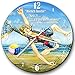 Produktbild Krsnasworld Originelle, lustige Cartoon Wanduhr Strand Volleyball - Netz Ich Bin Nicht im Netz!
