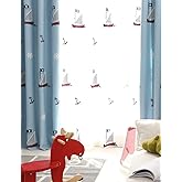Delindo Lifestyle Fluoreszierende Kinderzimmer Gardine Magic, 140x175 cm, 1 Stück, verdeckte