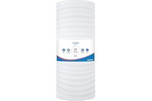 UK SUPPLIES LIMITED 500MM (10M 20M 50M) Protective Foam Wrap Roll Soft Moisture-Resistant Packing Foam for Moving & Storage Cushioning for Fragile Items & Delicate Surfaces, 500MM x 20M