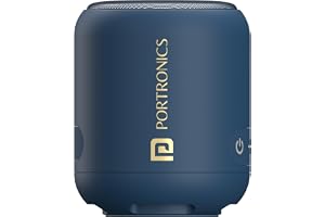 Portronics SoundDrum 1 12W TWS Portable Bluetooth Speaker with Powerful Bass, Bluetooth 5.3V, 360° Surround Sound, USB Drive in, Type C Fast Charging(Blue)
