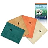 MICLO CLEANING | Mikrofiber Temizlik Bezi | Sihirli Bez, Cam Bezi Ayna Bezi | 4l&uuml; Paket | Z&uuml;mr&uuml;t Serisi