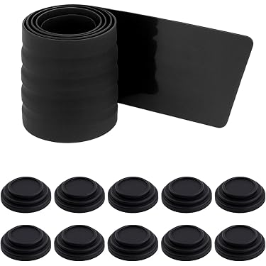 Bouchon Pare-Chocs / Butée De Porte En Caoutchouc Noir - Universel - Lot De 1 - Neuf