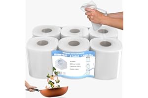 BLANCO PLATA Bobina Papel secamanos mecha laminada 6 rollos de 150m 100% Celulosa Doble Capa