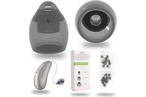AUDISAISI 20 pcs Phonak Vented 4.0 Hearing Aid Domes Small Size (0.29inch=7.5mm),Phonak Hearing aids Accessories,Hearing Aids Domes for Phonak Audeo Marvel Paradise Lumity Accessory