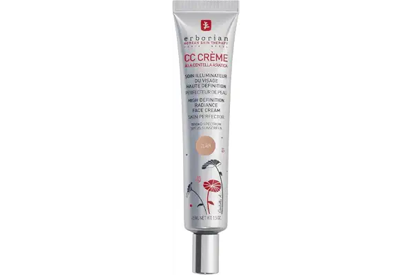 Erborian - CC Crème con Centella Asiática - Crema Facial Iluminadora de Alta Definición y Maquillaje - Protección Solar SPF 30 - Cosmética Coreana