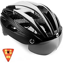 Casco Bici KINGLEAD Con Luce Integrata | LED Anteriore E Posteriore, 5 Modalità | Leggero, Antishock, Taglie M E L - Foto 8