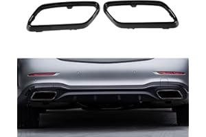 DPOFIRS 2023 Mise à Niveau des Garnitures de Couvercle D'embout D'échappement de Remplacement pour la Ligne C-Class W206 AMG à Partir de 2022, OE : 206 885 8303 (L), 206 885 8403