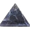 Crystal Heaven Certified Iolite Pyramid - 1" Inch Crystal Pyramid for Positive Energy, Vastu, Reiki and Chakra Healing
